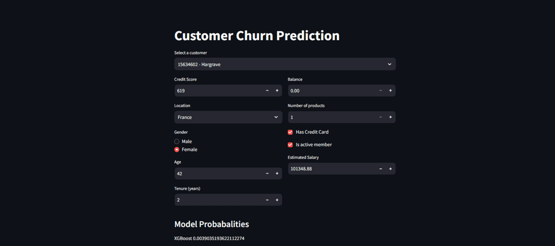 Banking Customer Churn Predictor